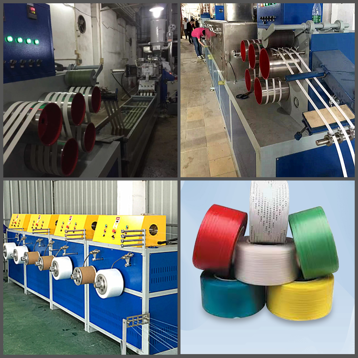 Single Screw PP Strap Band Extrusion Machine Automatic Feeding System