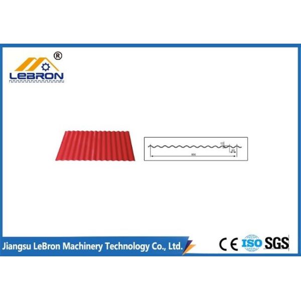 Main Power 5.5KW Corrugated Steel Panel Roll Forming Machine CR12 Mould Steel Cutter Material