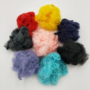 Quality Felt Fabric Raw Materials Regenerated Polyester Fiber , Polyester Staple Fibre PSF wholesale