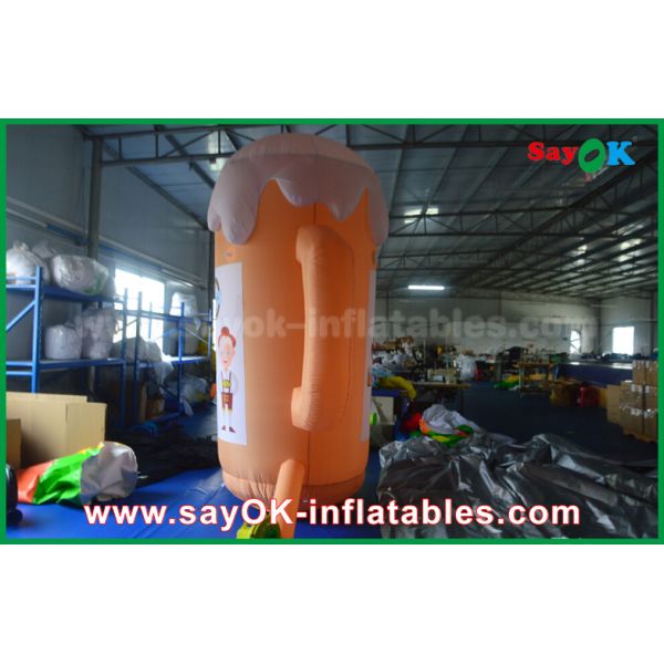 Orange Custom Inflatable Products / Inflatable Cup and Beer for Promotion / Party