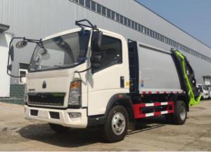 Quality Truck Trader Commercial Vehicles 8m³ Loading 4×2 Drive Mode HOWO Compressed Garbage Truck 7.5 Meters Long wholesale