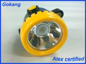 Quality ATEX certification portable miners cap lamp, export quality led mining headlamp with ATEX certification wholesale