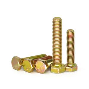 Buy cheap DIN933 ISO4017 EN24017 Hexagon Head Bolts Full Thread Zinc Carbon Steel / Alloy from wholesalers