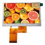 4.3inch Horizontal TFT LCD Panel With Resistive Capacitive Touch Screen
