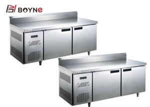 China Western Kitchen Workbench With Back Splash Cooling System Work Table on sale