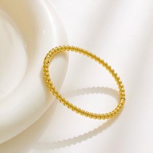 Quality Party Gold Bead Bracelet 14K Gold Plated Bead Ball Bracelet Stretchable Fashion wholesale