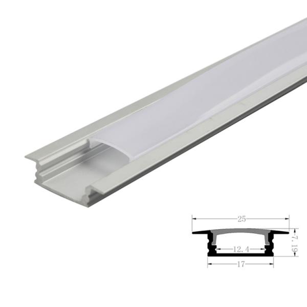 Cheap Outdoor Recessed LED Profile Channel Light With 1m 2m 3m Diffuser PC Cover for sale