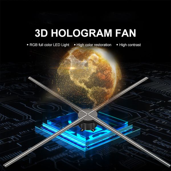 3D Hologram Fan Display Holographic Light Air Projector Fan For Digital Advertising