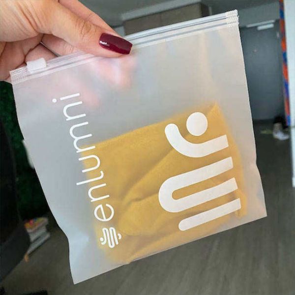 Frosted Packaging Bag,50PCS 5.5 * 7.9"Clear Plastic Poly Bags,3 Mil Reclosable Clear Ziplock Poly Bags