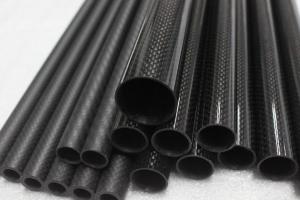 China Medium-sized OD Round carbon fiber structural tubing 13mm 14mm 15mm 16mm 18mm 19mm on sale