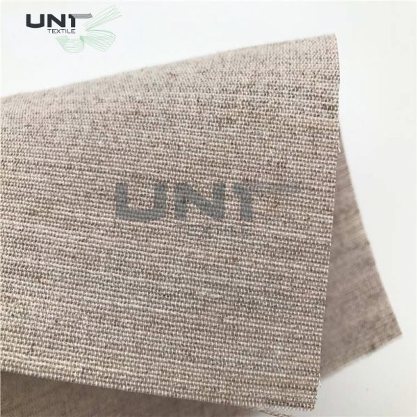 150cm Width Shrink-Resistant Stiff Elastic Hair Interlining Canvas for Suits and Jackets