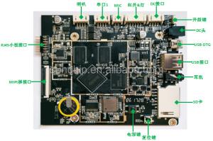 RJ45 Industrial ARM Board HD out Embed Audio Codec With Multiple Languages