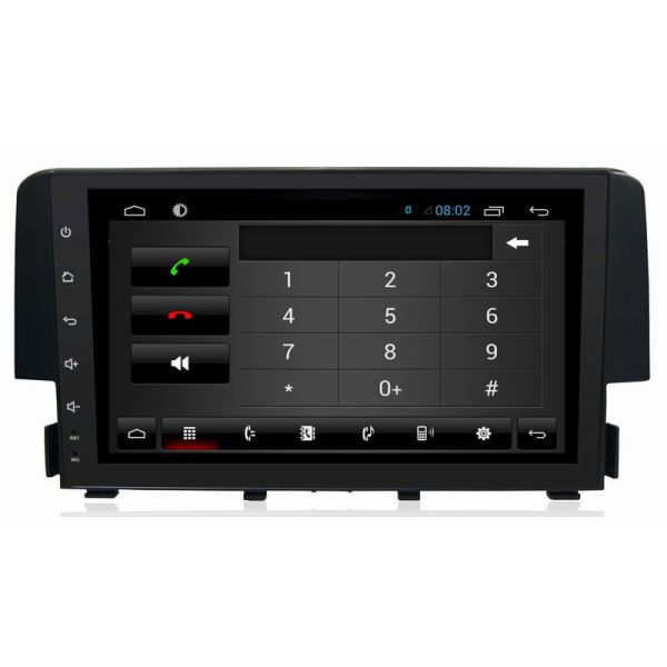 Ouchuangbo auto radio kit for Honda Civic 2016 with 1GB DDR3 1024*600 gps navigation android 6.0 system