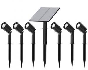Quality Six Heads IP66 LED Solar Pathway Lights 6500K For Outdoor Garden Walkway wholesale