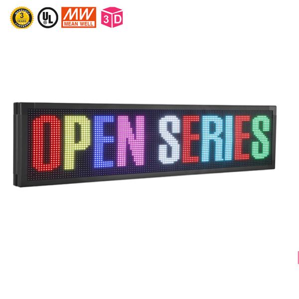 Cheap 7 Color Programmable Scrolling LED Signs 10mm Wifi Programmable LED Sign for sale