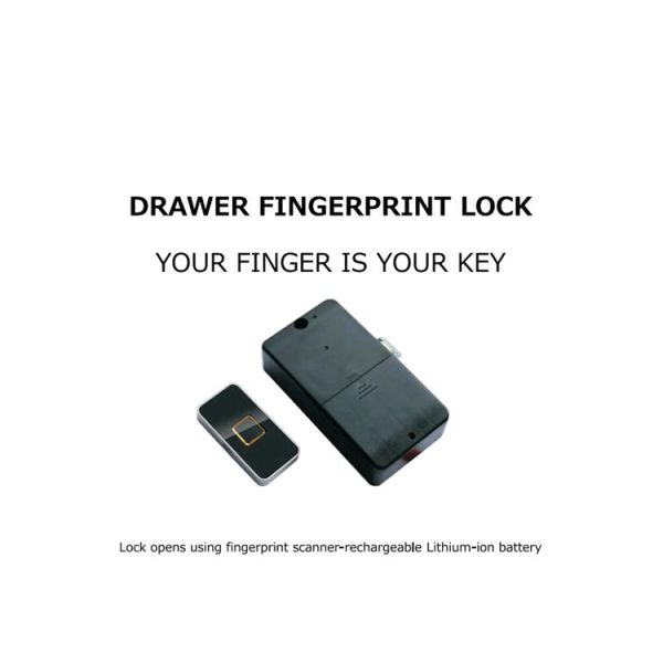 Small Keyless Smart Drawer Cabinet Lock / Waterproof Biometric Fingerprint Cabinet Lock