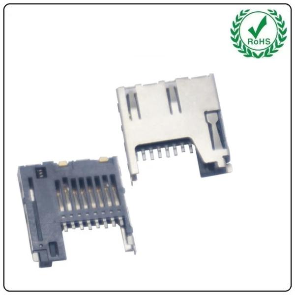 1.85H 8 Pin Micro SD Memory Card Holder Push Push Internal Welding Type Socket
