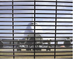 358 Safety Welded Mesh Fence , Welded Metal Fence Panels Powder Coated