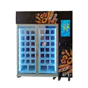 Quality 220V Food Bread Cup cake Vending Machine With Cooling System Keep Fresh Smart Refrigerator wholesale