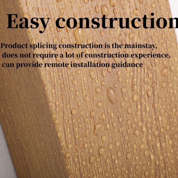 2.9m Black Nano Sheet 3D Insulated Slat Wood WPC Wall Panel for Indoor Decoration