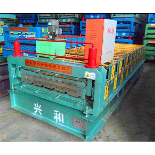 Easy Installation Double Layer Roll Forming Machine , Tile Forming Machine