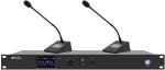 Wireless Microphone System Physical Button UHF 4 Channel Lecture Desktop